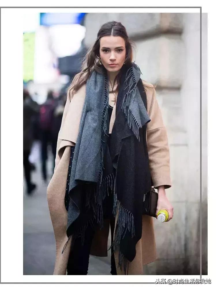 你穿“大衣+围巾”的样子，帅呆了！