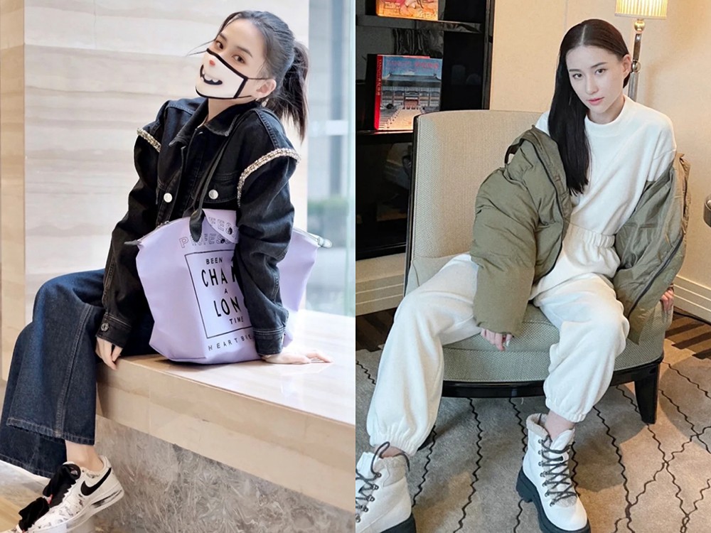 何超莲穿黑色外套跳手指舞蹈，与男友窦骁互动，破分手传言