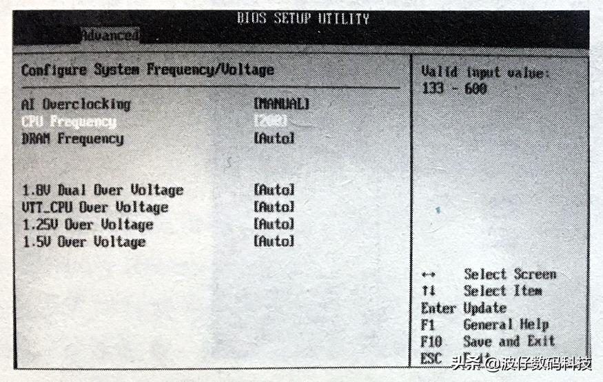 主板bios里面超频调不了cpu电压,bios怎么超频和加电压