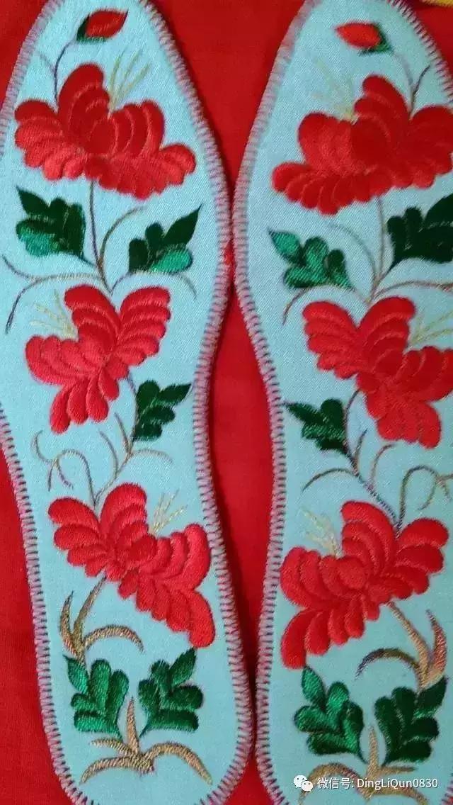 鞋垫手工刺绣最好看复杂的图案,刺绣作品展示简单