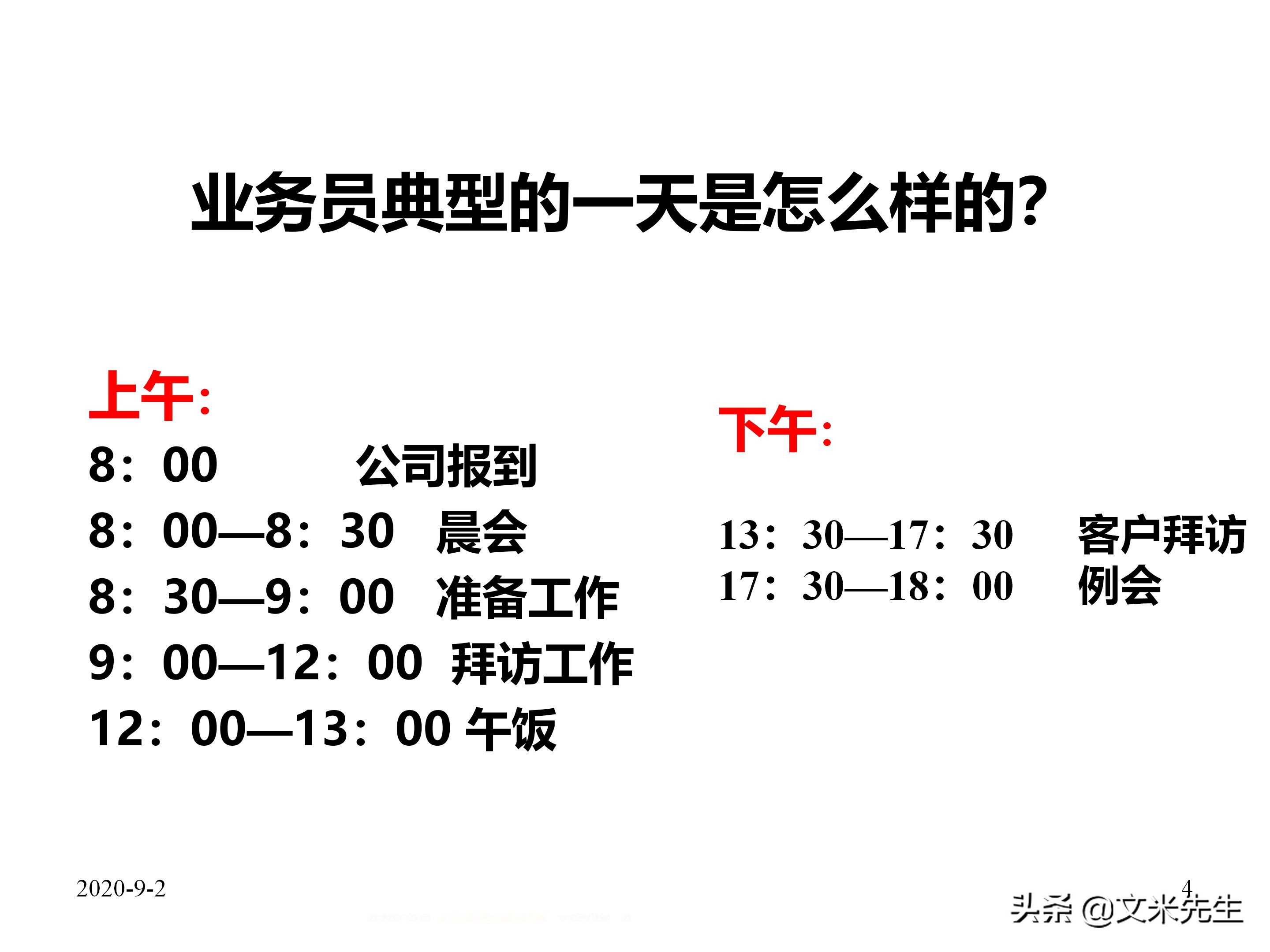 年薪150万蒙牛销售总监总结：39页企业业务员每日工作流程