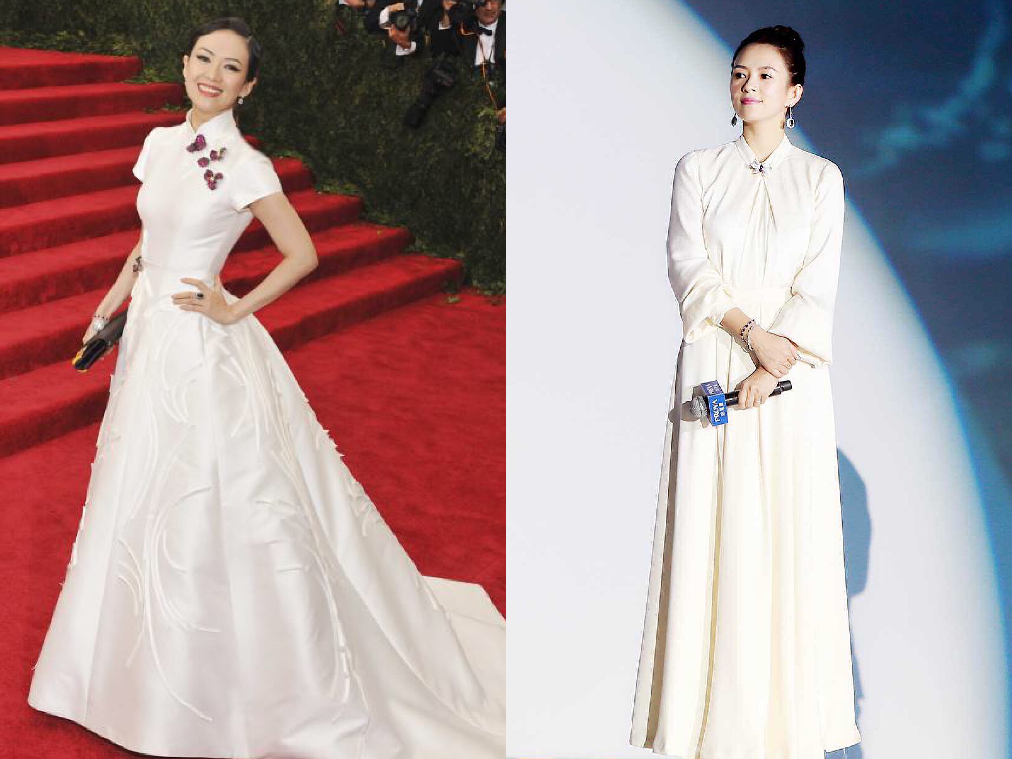 明星穿搭和章子怡学穿搭,肩膀小的女生穿衣