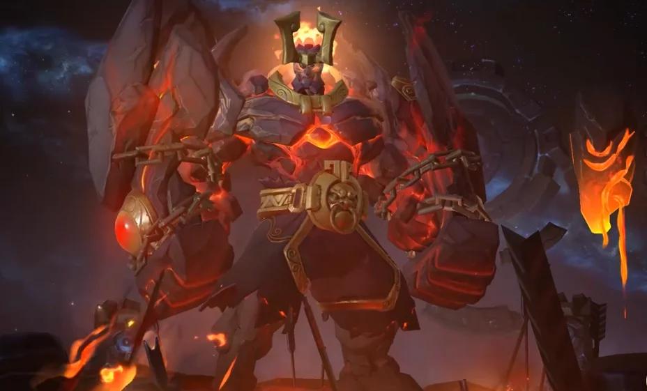 王者荣耀廉颇重做后的伴生皮肤,王者荣耀廉颇地狱岩魂回城有特效