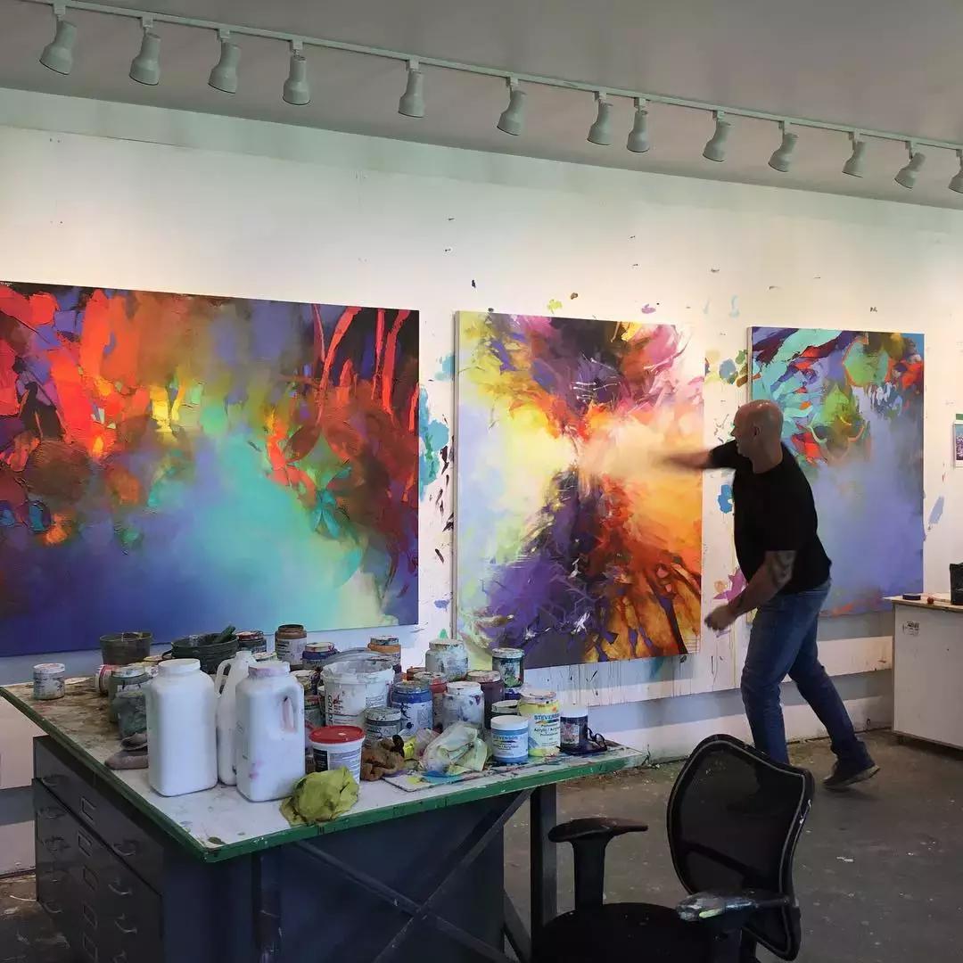 三个画家笔下的雪景,三位油画家的风景画