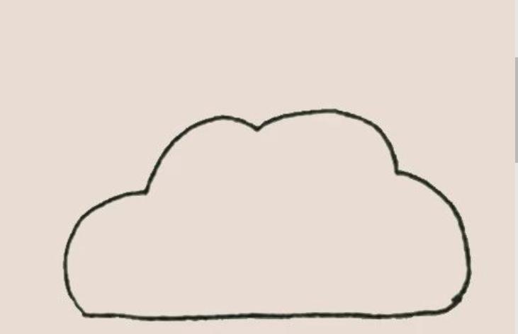 儿童画画教学简单3-5岁天空简笔画,绘画的拱形彩虹怎么画