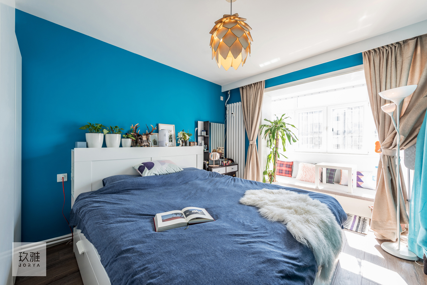 石家庄现代简约设计案例,春意盎然装修风格