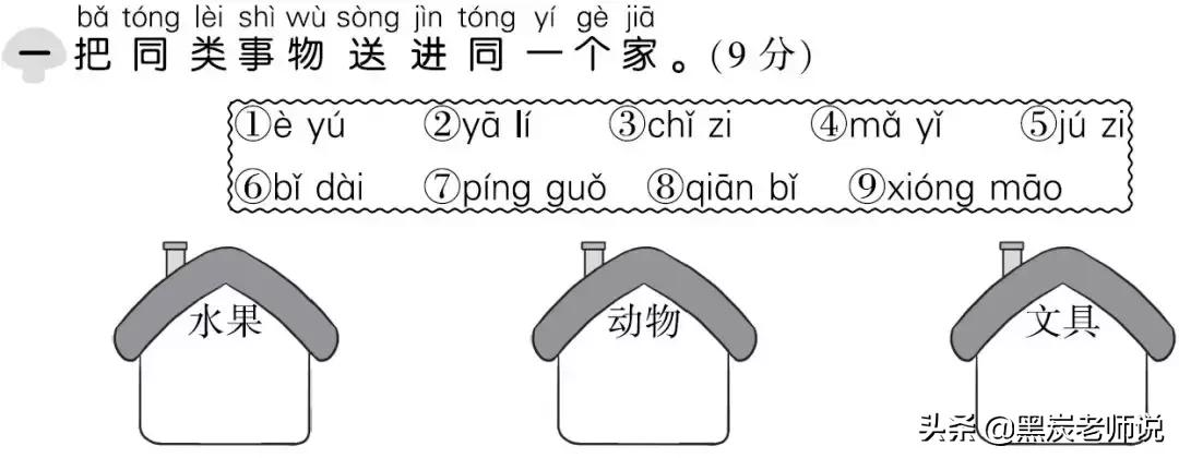 2018-2019部编教材,部编版语文1-6年级上册期末测试卷