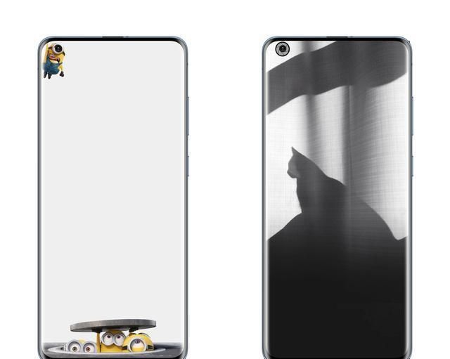 挖孔屏变全面屏壁纸,右挖孔屏壁纸手机超清全面屏