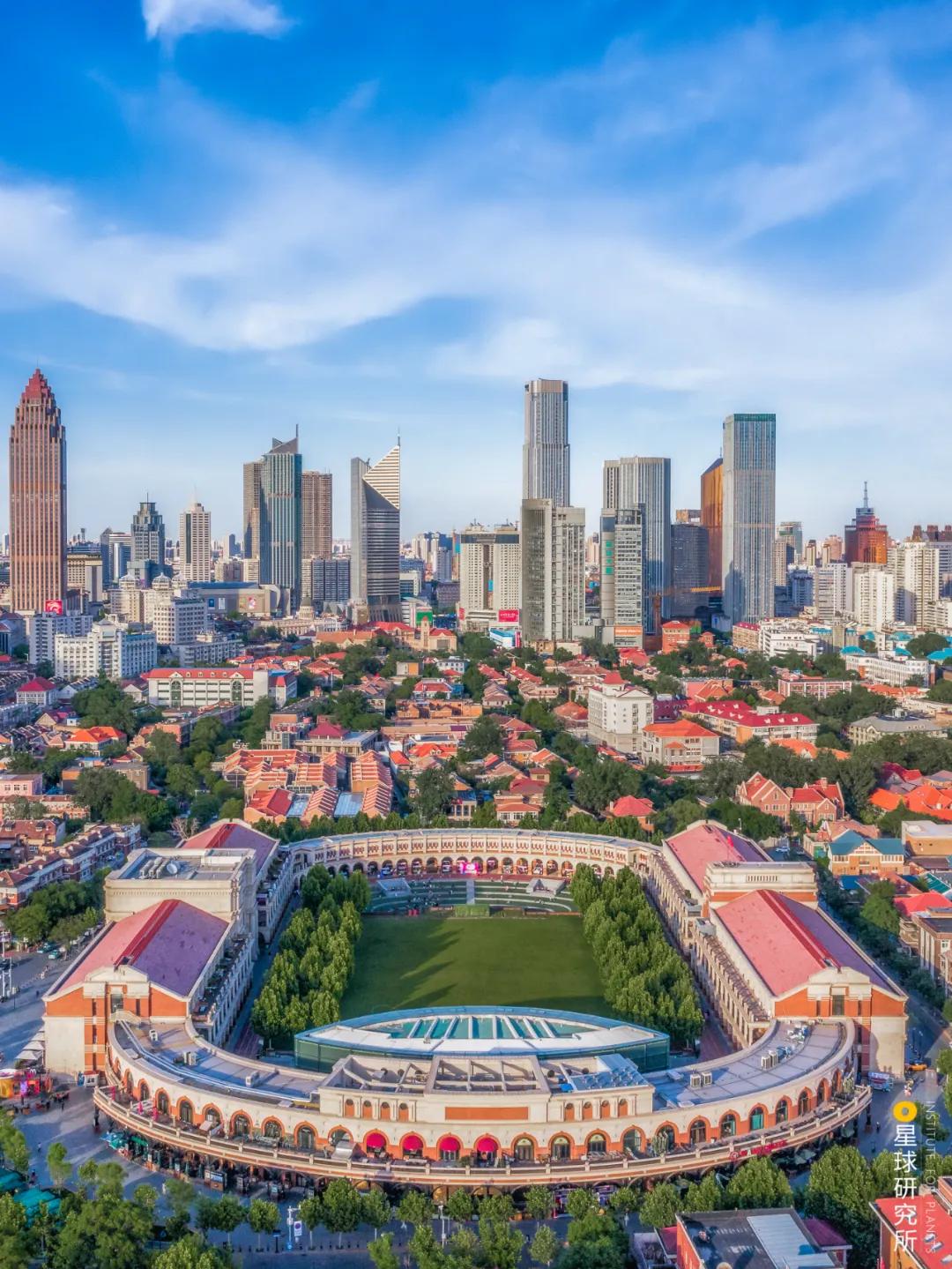 天津对称建筑物,天津各区分布图最新