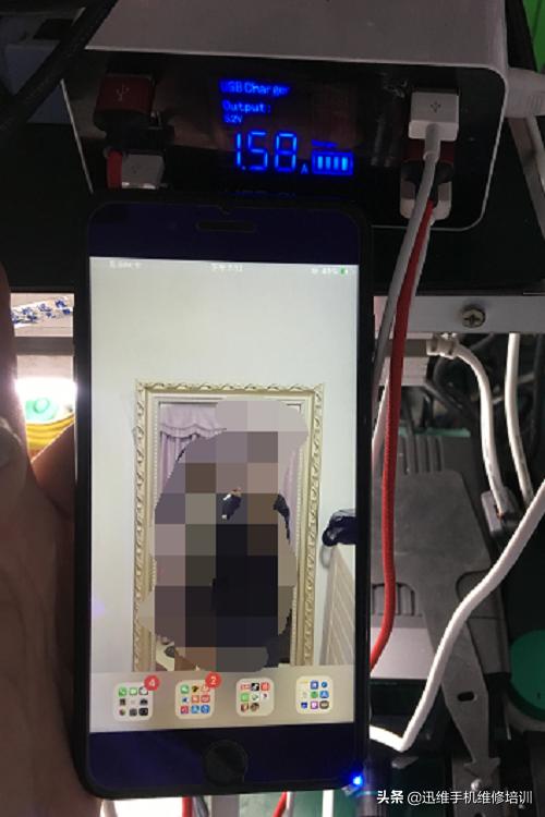 二修iPhone7P，焊盘掉点，尾插烧坏致手机不充电，飞线完美修复