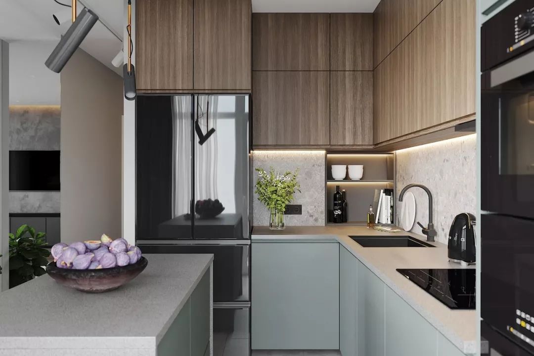 无把手橱柜好看吗,无把手橱柜柜门做法