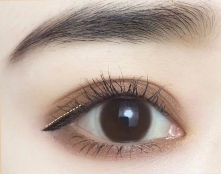 欧美眼线的画法,内眼角眼线画法