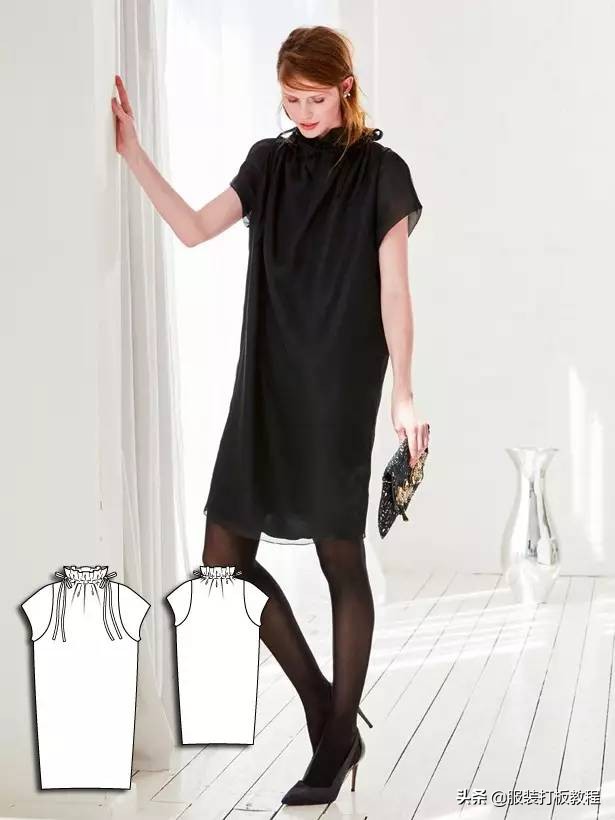 时装设计图手绘教程,服装制版图案大全