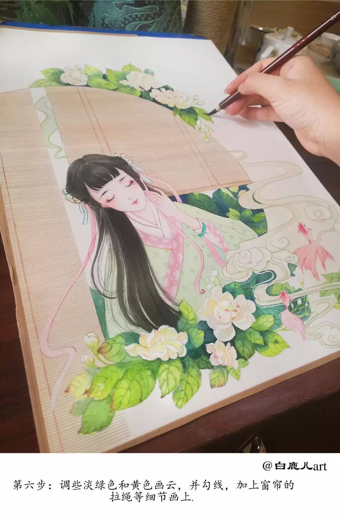 玉手青丝美女图片,一袭白衣清冷出尘的古风美人