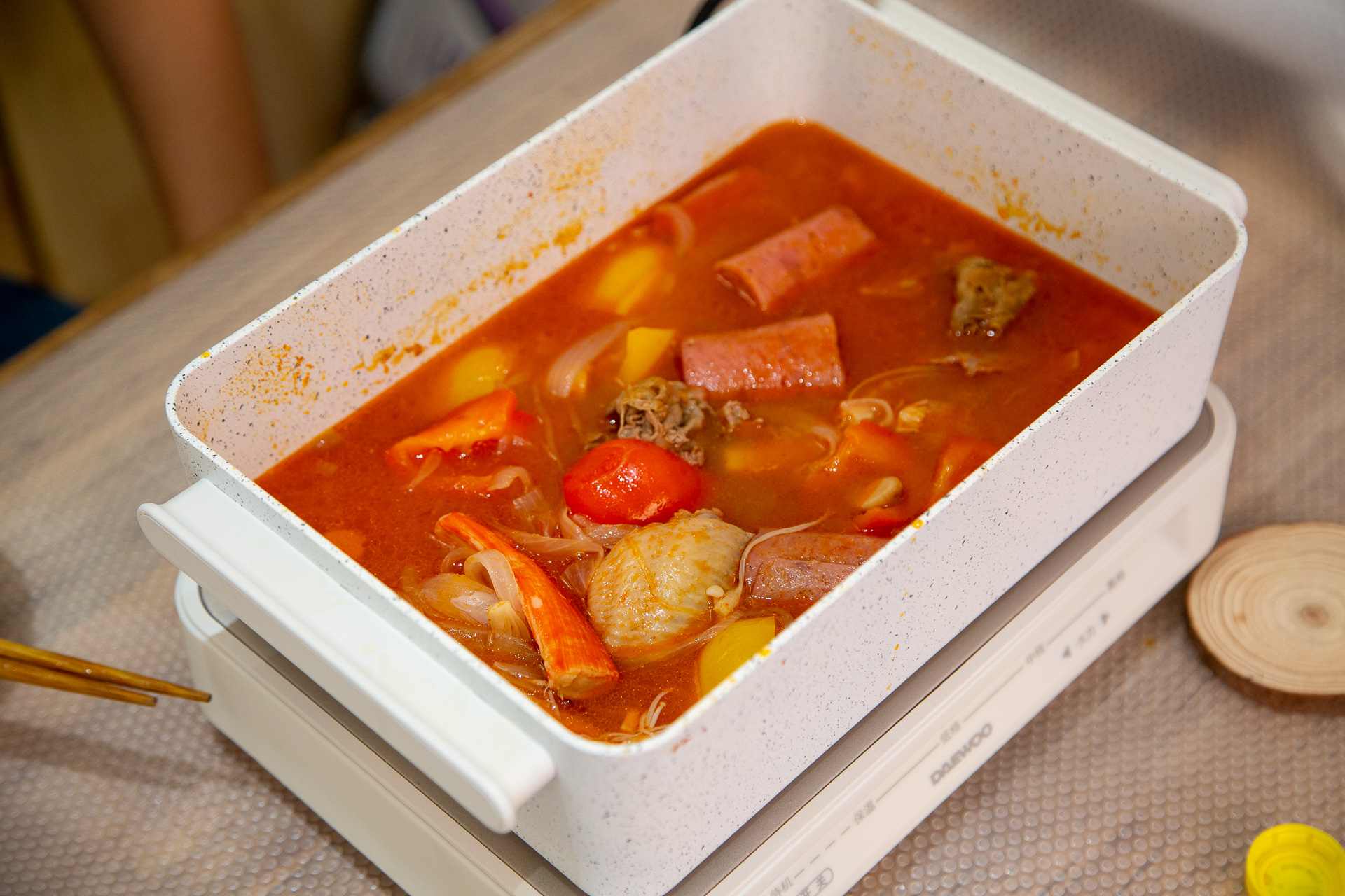 韩国大宇s11花式料理锅,大宇s11多功能料理锅