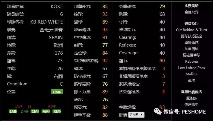 网易实况足球黑球排名,实况手游新赛季球员能力值变化