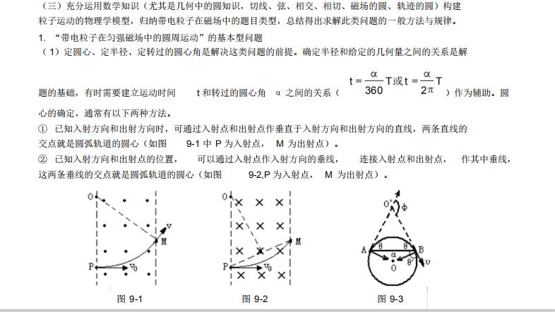 高中物理100道大题磁场,高中物理粒子在磁场运动专题解析
