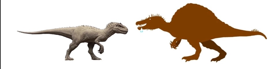 《侏罗纪公园3》棘龙打败霸王龙：主角光环实力碾压？