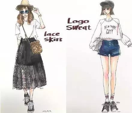 插画怎么搭配,插画教程服装设计