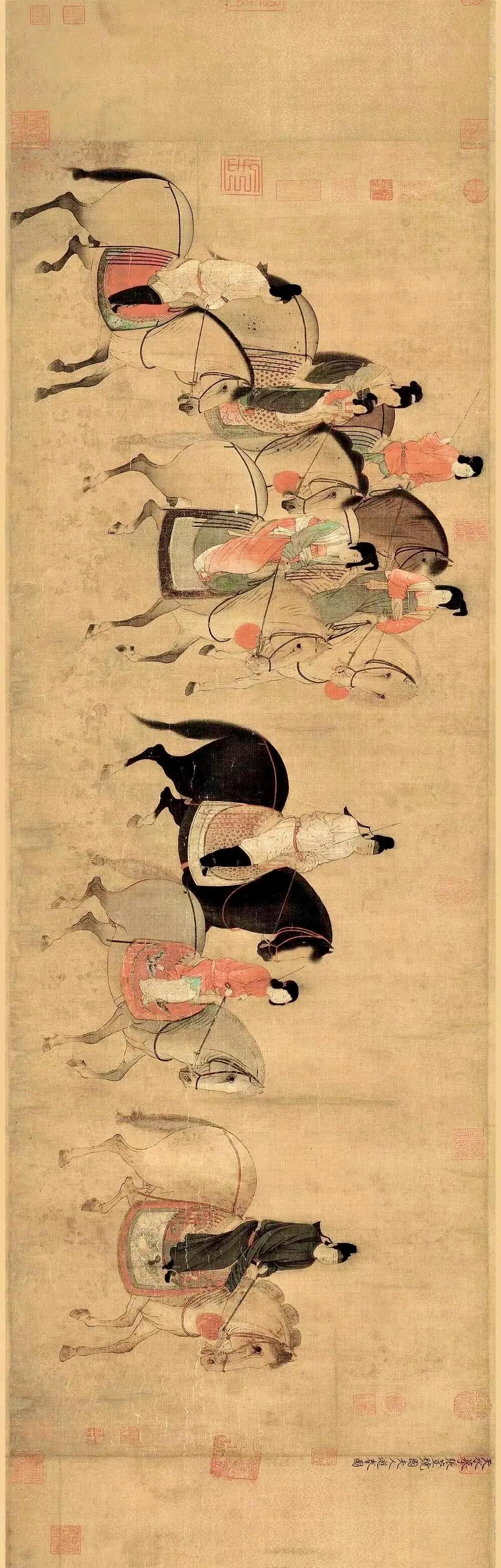 十大名画欣赏唐宫仕女图,展现仕女劳作的唐代名画