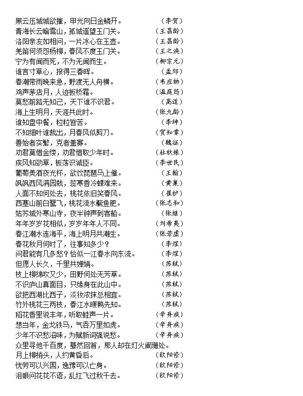 高中语文文言文常识归纳120词,语文文言文必背知识点高中朗读