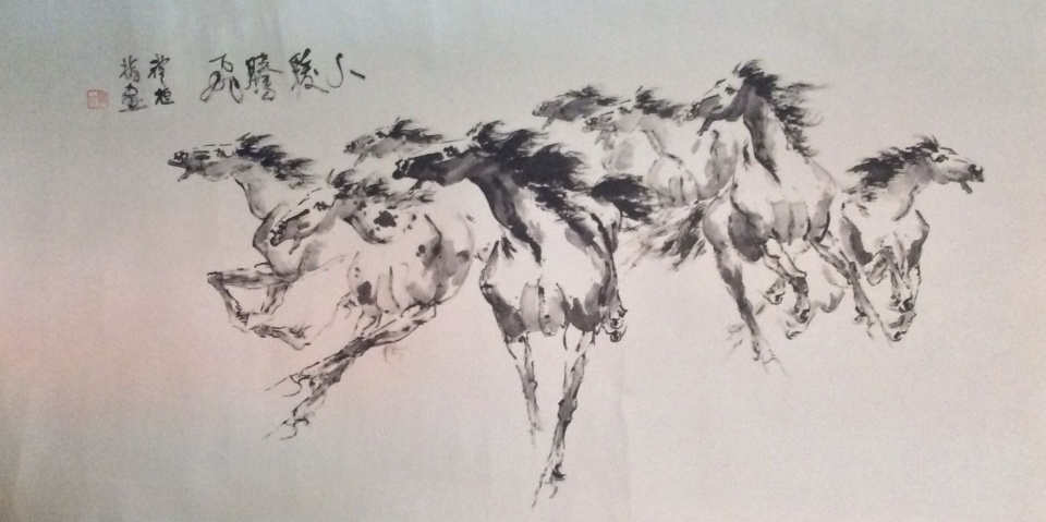 著名画家画马作品欣赏,当代著名画家马福友作品欣赏