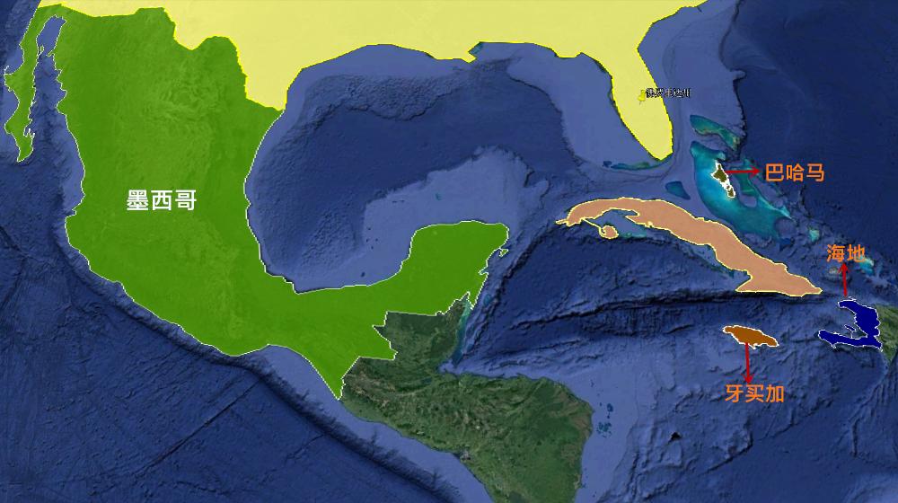 古巴在中国的什么位置,古巴与美国的地理位置图