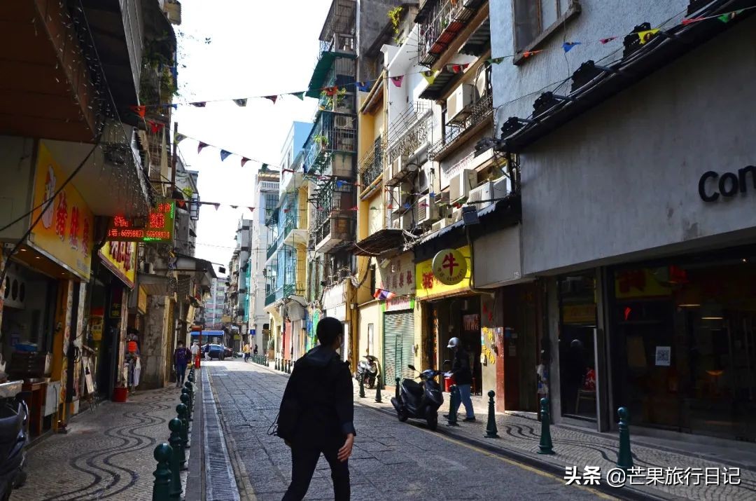 昔日繁华的澳门如今人少,澳门旧街