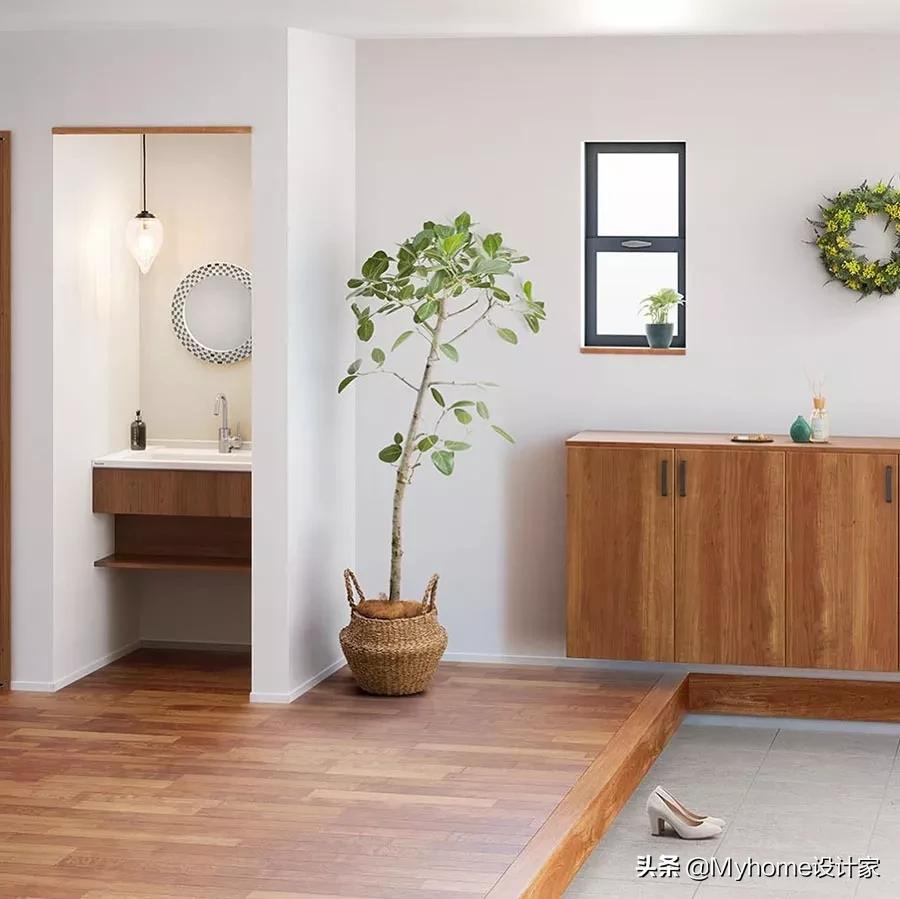 无玄关进门洗手间,入户玄关处怎么洗手