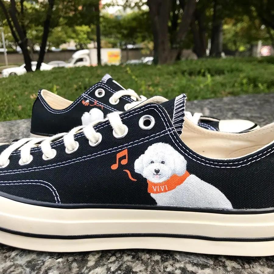 韩国帆布鞋穿搭,最近流行的帆布鞋怎么穿鞋带