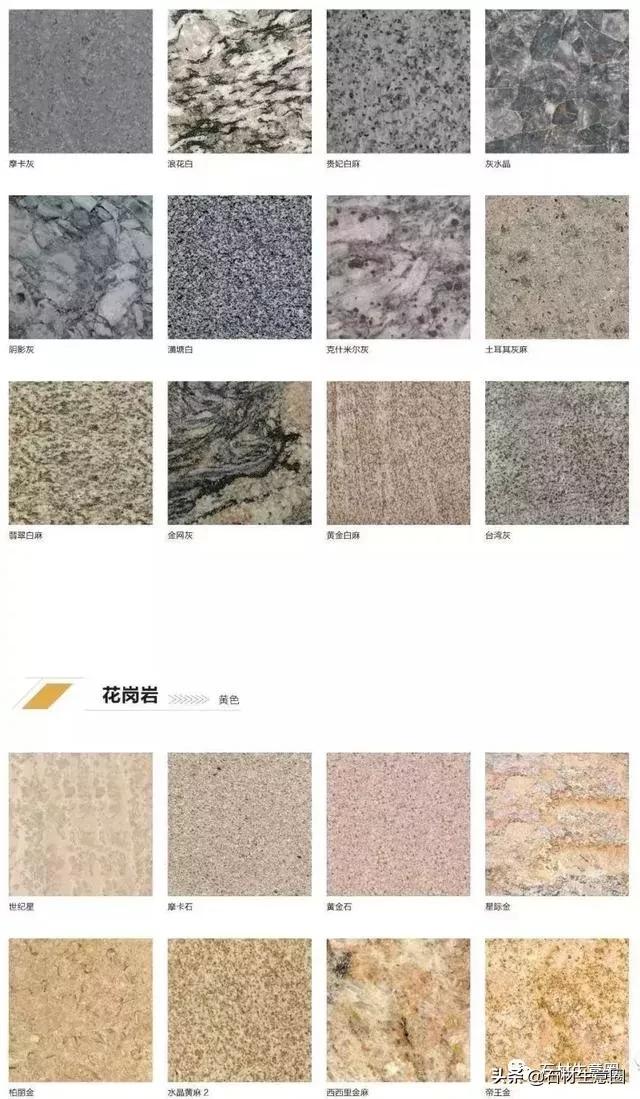 常见花岗岩种类图片,中国所有花岗岩黑石材图片