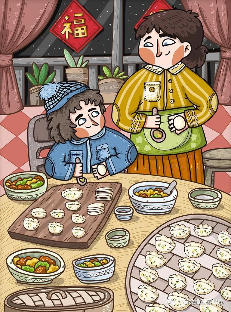 卡通美食插画,卡通美食海报