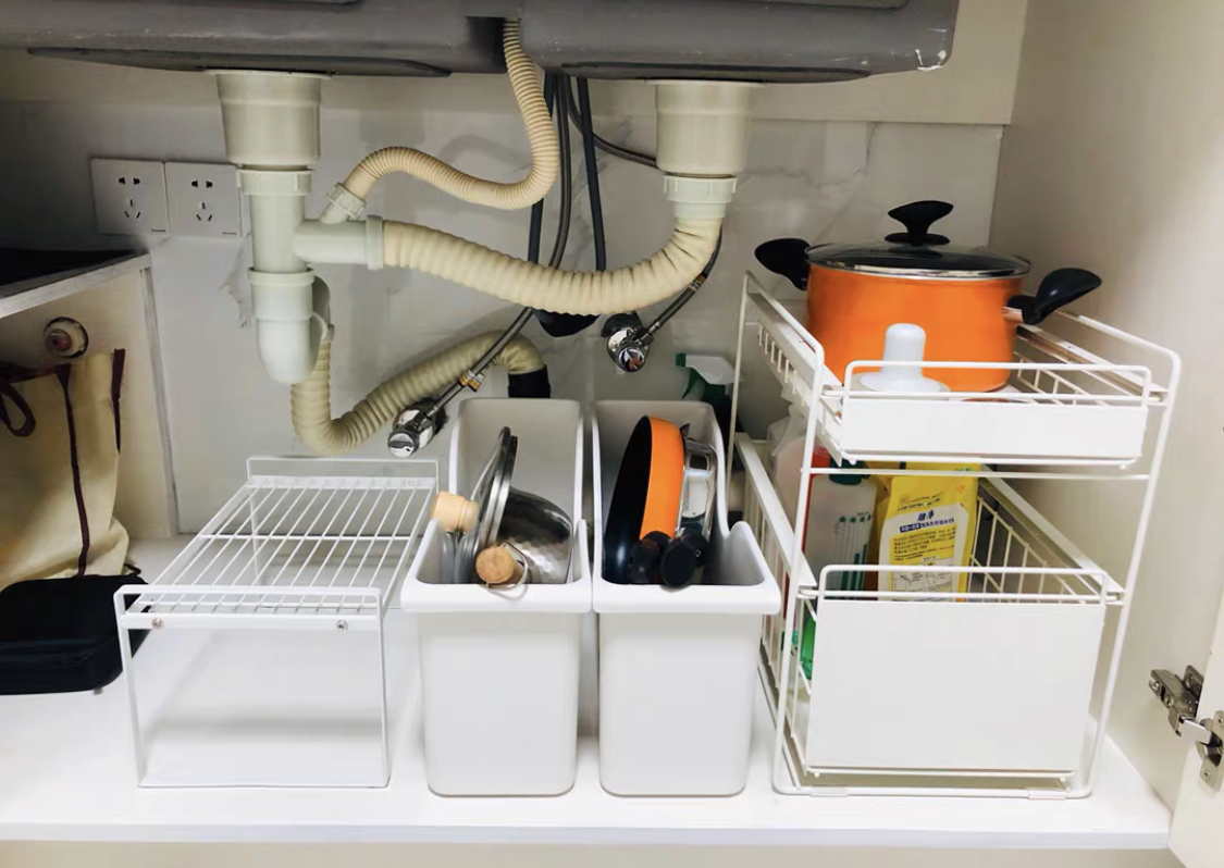 装修水槽这里还能装些什么,水槽底下怎么样才能既美观又实用