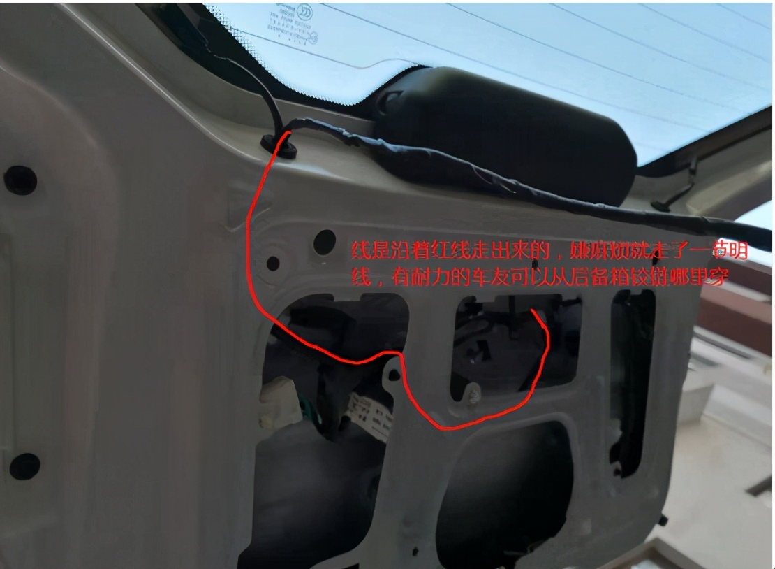 行车记录仪后镜头隐藏式安装视频,diy记录仪加装外接摄像头