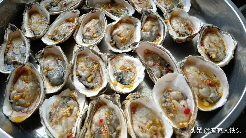 10元3个蒜蓉生蚝,正宗粉丝生蚝