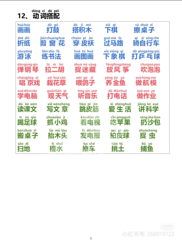 一年级上学期生字描红打印版,小学一年级识字笔画部首拼音