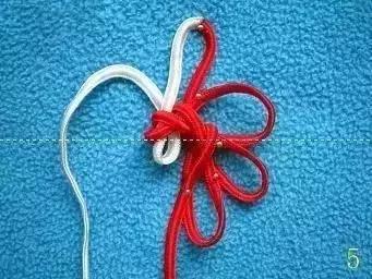 手串伸缩加珠绳打结法,单绳一珠一结打结法