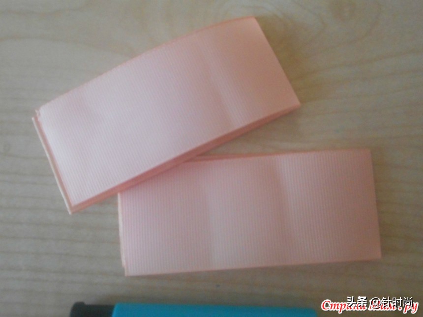 丝带儿童头花蝴蝶结手工制作过程,丝带蝴蝶结头花制作教程