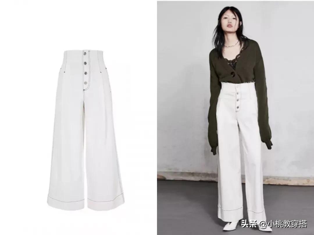 修饰腿型垂感直筒裤,腿粗小个子高腰直筒裤测评