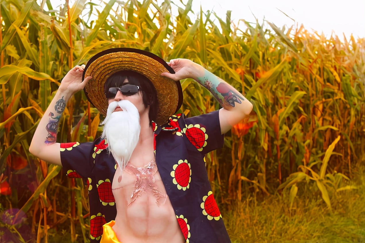 cos海贼王路飞草帽,cos海贼王的女帝和路飞