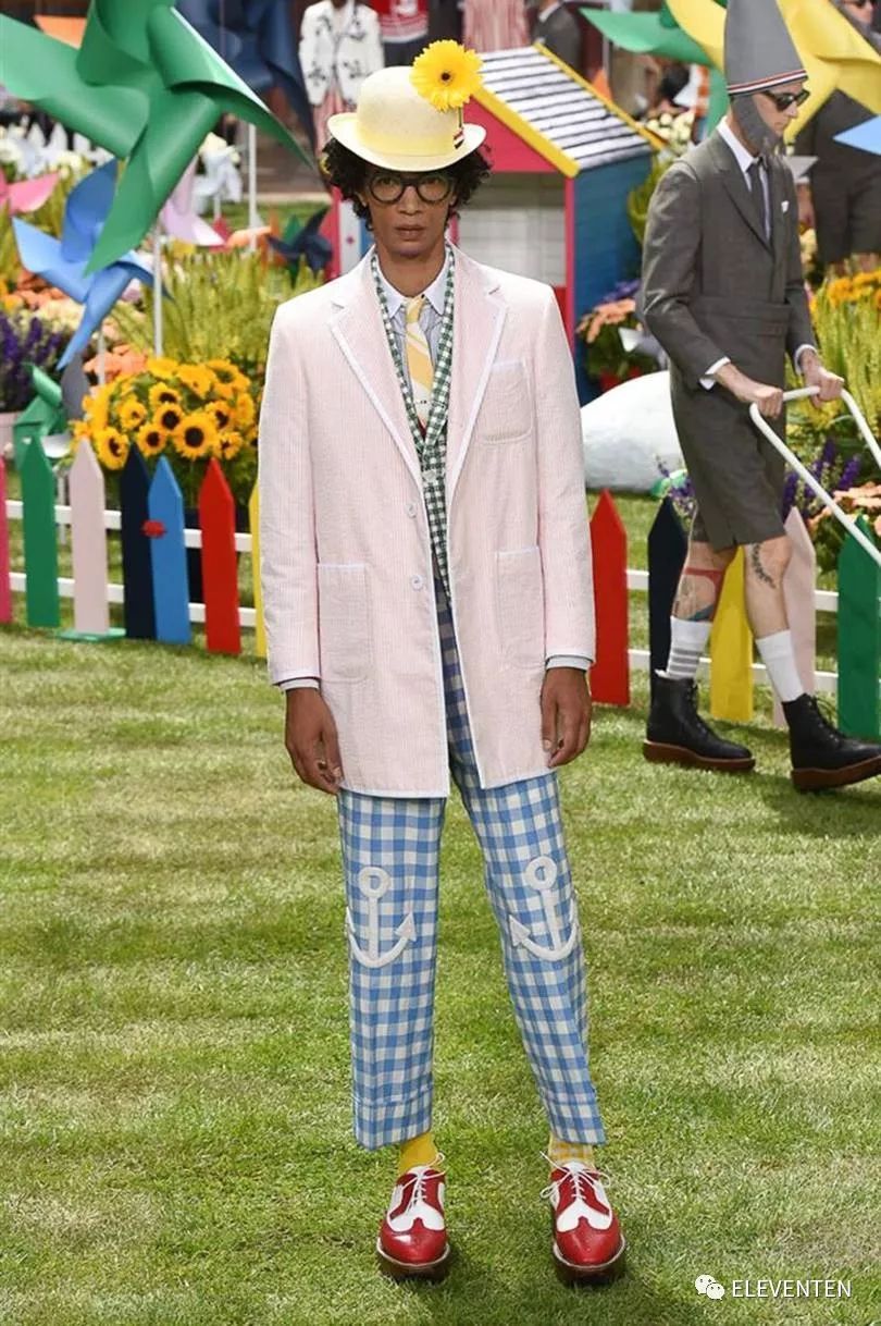 thombrowne2018男装,ThomBrowne2018春夏男装闭场造型