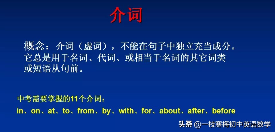 中考介词语法讲解,石家庄中考英语介词练习题及答案