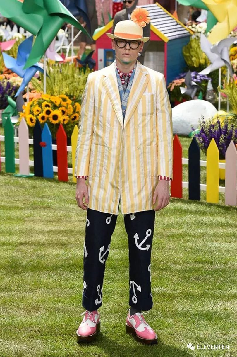 thombrowne2018男装,ThomBrowne2018春夏男装闭场造型
