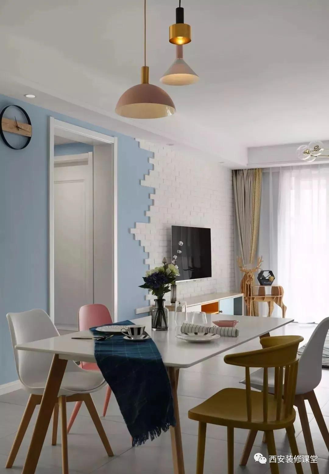 马卡龙色系装修效果图全屋,马卡龙色装修客厅