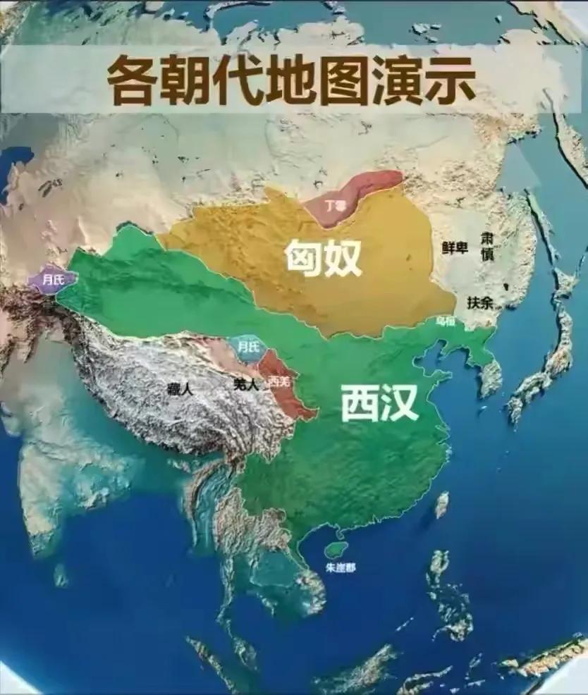 中国历朝历代哪个版图最大,中国历朝历代版图变化全过程