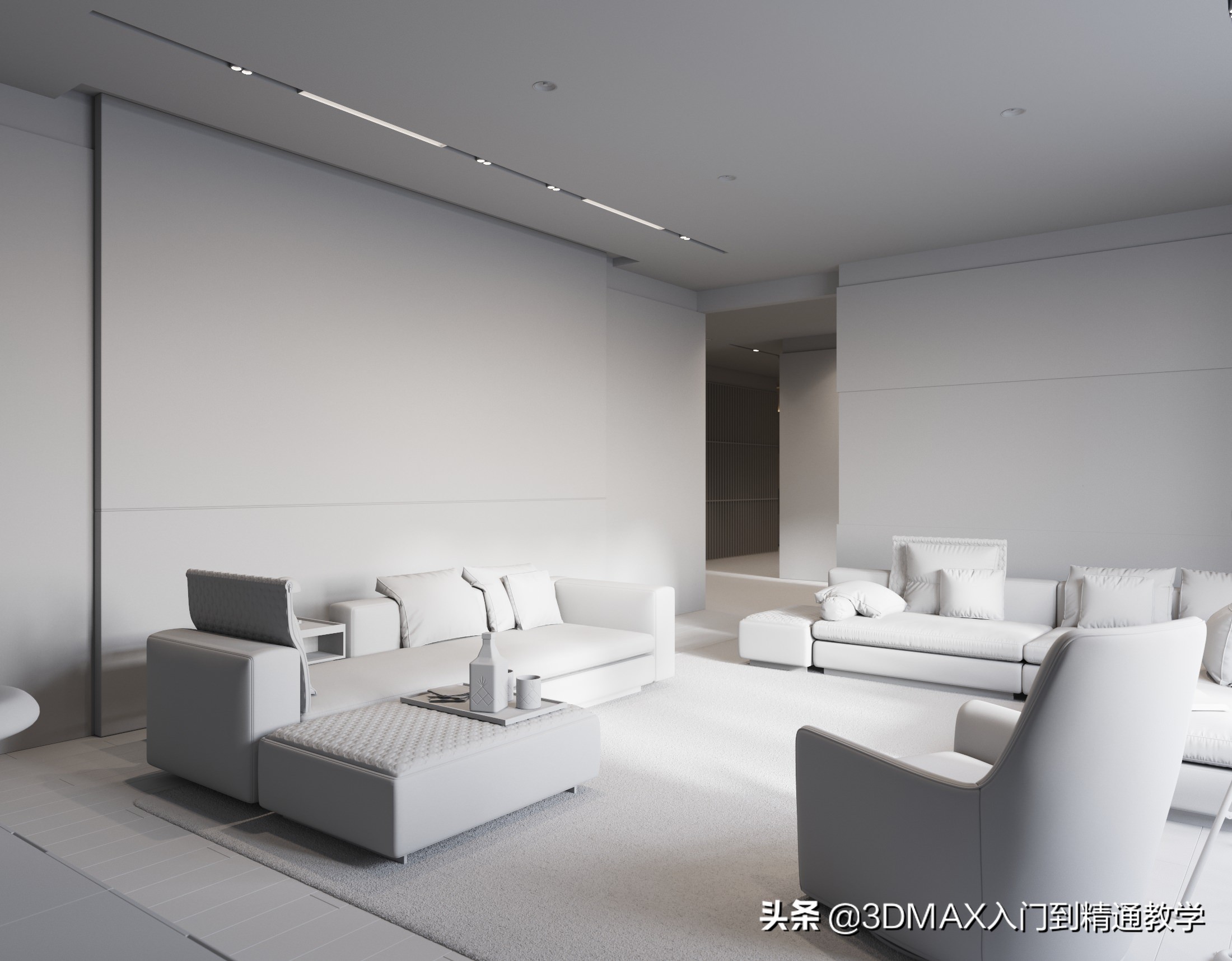 耗时8周，做的逼真现代公寓客厅，带大家看看大神的作品