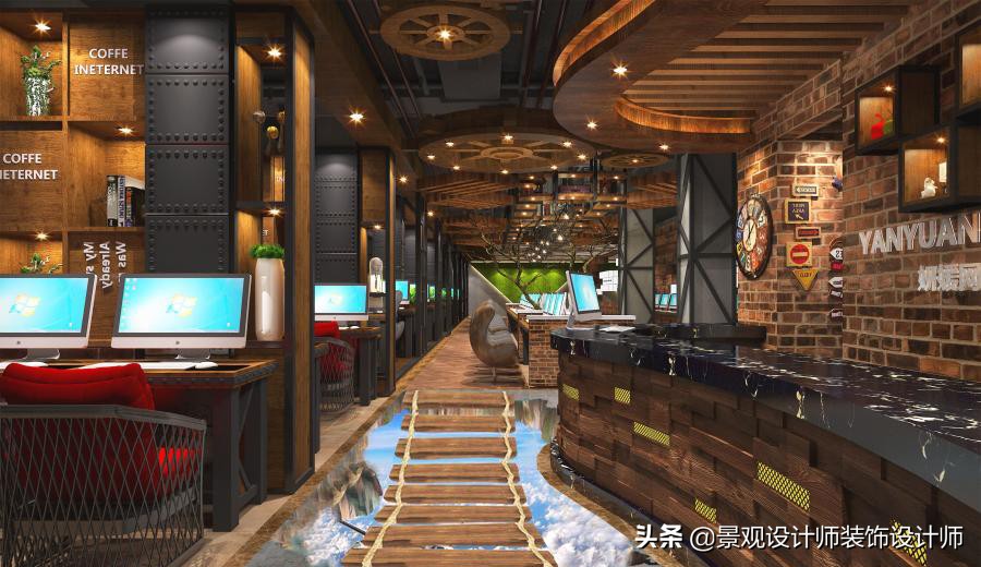 网咖设计效果图,网咖设计图哪找
