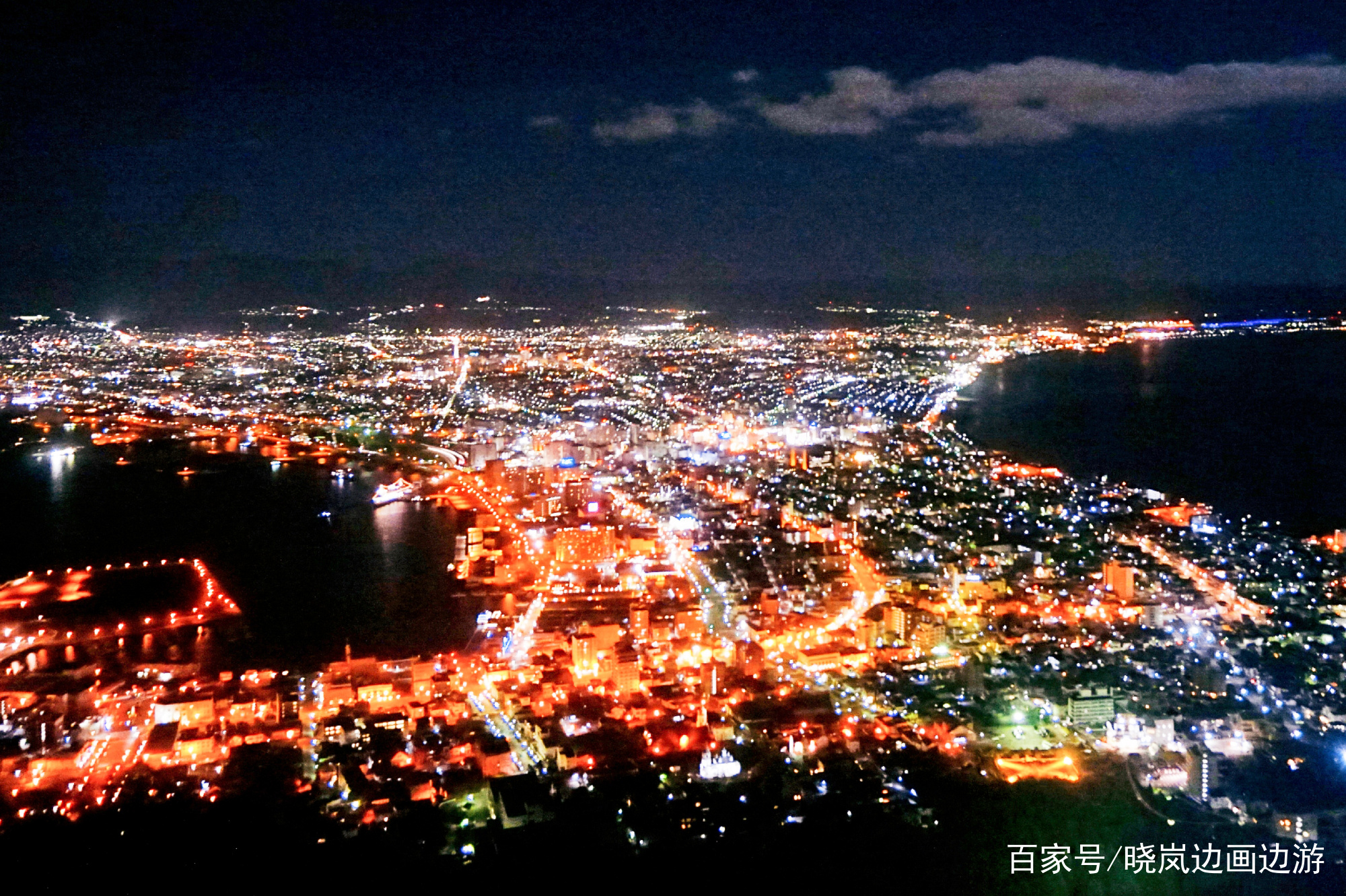 北海道札幌函馆夜景,北海道函馆夜景视频
