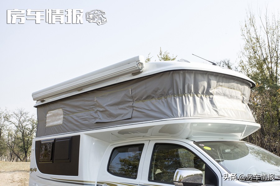 单排四驱自动挡皮卡c型房车测评,d-max单排升顶皮卡房车