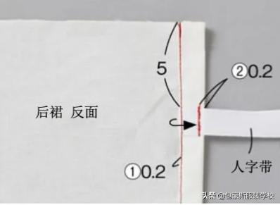 前后双面系带围裙效果附图纸,美观围裙的样式